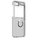 Cover Per Galaxy Z Flip 5 Con Anello In Metallo, Trasparente - Foto miniatura 1