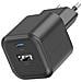 Spina 12w Con 1x Usb + 1x Usb-c Carica Rapida Dimensioni Compatte, Nero - Foto miniatura 1