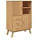 Credenza Olden Marrone 85x43x125 Cm In Legno Massello Di Pino - Foto miniatura 1