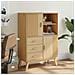 Credenza Olden Marrone 85x43x125 Cm In Legno Massello Di Pino - Foto miniatura 2