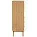 Credenza Olden Marrone 85x43x125 Cm In Legno Massello Di Pino - Foto miniatura 7