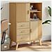 Credenza Olden Marrone 85x43x125 Cm In Legno Massello Di Pino - Foto miniatura 8
