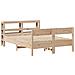 Letto Senza Materasso 150x200 Cm In Legno Massello Di Pino - Foto miniatura 3