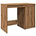 Scrivania Rovere Artigianale 100x50x76 Cm In Legno Multistrato - Foto miniatura 2