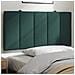 Cuscino Testiera Verde Scuro 100 Cm In Velluto - Foto miniatura 1
