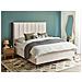 Letto Matrimoniale Tessuto Bouclè Bianco Sporco Con Contenitore 160 X 200 Cm Sezanne - Foto miniatura 1