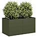 Fioriera Verde Oliva 80x40x40 Cm In Acciaio Laminato A Freddo - Foto miniatura 1