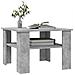 Tavolino Da Salotto Grigio Cemento 60x60x42cm Legno Multistrato - Foto miniatura 2