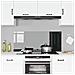 Retro cucina Nera 120x50x0.6 cm Vetro temperato - Foto miniatura 3