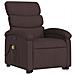 Poltrona Alzapersona Massaggi Reclinabile Marrone Scuro Tessuto - Foto miniatura 4