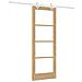 Porte Scorrevoli  con Set di Hardware 73.5x198.5 cm in Legno Massello di Pino, Porta Interna  con Vetro 'ORKDAL'73.5x198.5x4 cm in Legno Massello di Pino - Foto miniatura 1