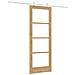 Porte Scorrevoli  con Set di Hardware 73.5x198.5 cm in Legno Massello di Pino, Porta Interna  con Vetro 'ORKDAL'73.5x198.5x4 cm in Legno Massello di Pino - Foto miniatura 6