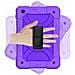 Custodia Per Samsung Galaxy Tab A 10.1"" Con Tracolla Viola - Foto miniatura 3
