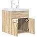 Mobile da Bagno con Lavabo Integrato e Rubinetto Rovere Sonoma - Foto miniatura 2