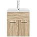 Mobile da Bagno con Lavabo Integrato e Rubinetto Rovere Sonoma - Foto miniatura 4