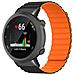 Cinturino Magnetico In Silicone Compatibile Con Garmin Forerunner 45/45s /swim 2 - Vari Colori Black+orange - Foto miniatura 2