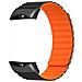 Cinturino Magnetico In Silicone Compatibile Con Garmin Forerunner 45/45s /swim 2 - Vari Colori Black+orange - Foto miniatura 3
