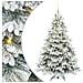 Albero di Natale artificiale con 300 LED Bianco 210 cm PE e PVC - Foto miniatura 1