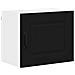 Pensile cucina con porta Nero 50 x 31 x 40 cm Legno multistrato - Foto miniatura 1