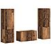 Set mobile TV 5 pcs Legno vecchio Legno multistrato - Foto miniatura 1