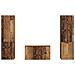 Set mobile TV 5 pcs Legno vecchio Legno multistrato - Foto miniatura 8