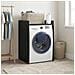 Mobiletto per lavatrice Rovere Nero 67,5 x 62 x 97 cm - Foto miniatura 2