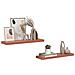Scaffale da parete 2 pcs Rosso 80 x 23,5 x 4 cm - Foto miniatura 3