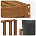 Set divani 7 pcs Naturale e Antracite Legno di Acacia Massello - Foto miniatura 6