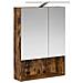 Mobiletto per specchio da bagno Rovere fumé 50 x 14,5 x 70 cm - Foto miniatura 5
