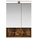 Mobiletto per specchio da bagno Rovere fumé 50 x 14,5 x 70 cm - Foto miniatura 6