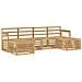 Set di divani da esterno 5 pcs Bianco 249 x 122,5 x 73 cm - Foto miniatura 1