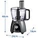 27111-56 robot da cucina 600 W 2,3 L Nero, Trasparente - Foto miniatura 7