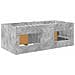 Struttura Letto Loft con Armadietto 3 pz Grigio Cemento - Foto miniatura 5