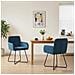 Sedie da pranzo 2 pcs Velluto (V) Blu 59 x 56,5 x 86 cm - Foto miniatura 2