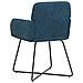 Sedie da pranzo 2 pcs Velluto (V) Blu 59 x 56,5 x 86 cm - Foto miniatura 5
