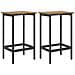 Sgabello da bar 2 pz Rovere Artigianale 40 x 32 x 74 cm - Foto miniatura 1