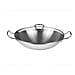 Wok Kunming 36 cm in acciaio Inox con coperchio - Foto miniatura 1