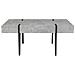 Tavolino Grigio Chiaro Effetto Cemento Adena - Foto miniatura 4