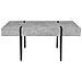 Tavolino Grigio Chiaro Effetto Cemento Adena - Foto miniatura 9