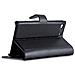 Custodia Compatibile Con Sony Xperia M5 In Nero Carbone - Coperchio Protettiva Con Chiusura Magnetica, Funzione Stand E Tasca Per Le Carte - Foto miniatura 6