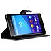 Custodia Compatibile Con Sony Xperia M5 In Nero Carbone - Coperchio Protettiva Con Chiusura Magnetica, Funzione Stand E Tasca Per Le Carte - Foto miniatura 3