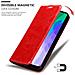 Custodia Compatibile Con Huawei Y6p In Rosso Mela - Coperchio Protettiva Con Chiusura Magnetica, Funzione Stand E Tasca Per Le Carte - Foto miniatura 6