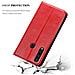 Custodia Compatibile Con Huawei Y6p In Rosso Mela - Coperchio Protettiva Con Chiusura Magnetica, Funzione Stand E Tasca Per Le Carte - Foto miniatura 7