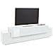Mobile Porta Tv Teo, Credenza Bassa Da Soggiorno, Base Porta Tv, 100% Made In Italy, Cm 200x45h52, Bianco Lucido - Foto miniatura 2