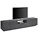 Mobile Porta Tv Paul, Credenza Bassa Da Soggiorno, Base Porta Tv, 100% Made In Italy, Cm 220x43h46, Ardesia - Foto miniatura 4