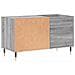 Mobile Porta Dischi Grigio Sonoma 85x38x48 Cm Legno Multistrato - Foto miniatura 5