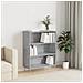 Libreria Grigio Cemento 69,5x32,5x90 Cm In Legno Multistrato - Foto miniatura 1