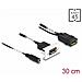81385 Cavo Displayport 0,3 M Nero, Bianco - Foto miniatura 2