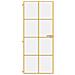 Porta Interni Sottile Oro 83x201,5cm Vetro Temperato Alluminio - Foto miniatura 3