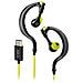 TESPORTINEARTYCK cuffia e auricolare Cablato A clip, In-ear Sport USB tipo-C Nero, Lime - Foto miniatura 2